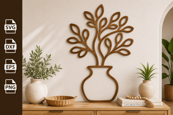Download Potted Plant Tree Laser Cut Files - Potted Collection