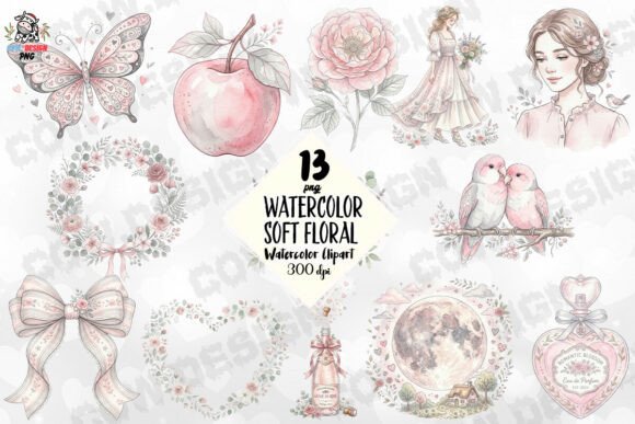 Download Watercolor Soft Floral PNG - Soft floral png Collection