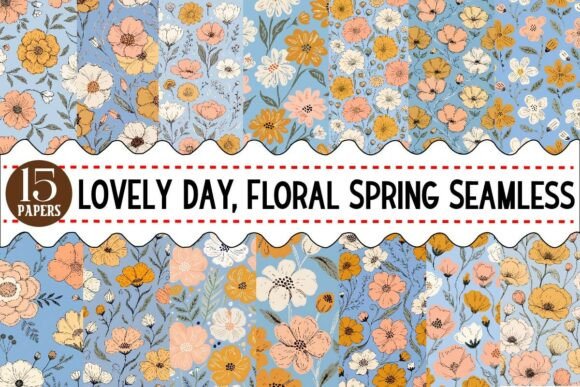Download LOVELY DAY, Floral Spring Seamless Patte - Premium Resources