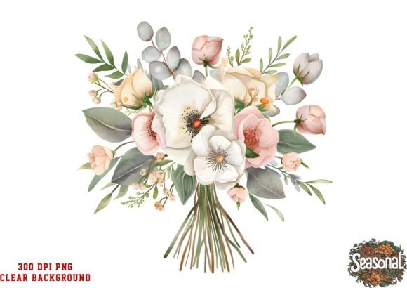 Download Watercolor Wedding Flower Bouquet PNG - Flower bouquet Collection