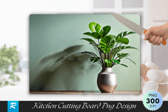 Download Potted Plant on a Table Cutting Board - Potted Collection
