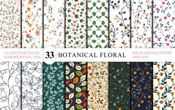Download Elegant Botanical Floral Background - Premium Resources