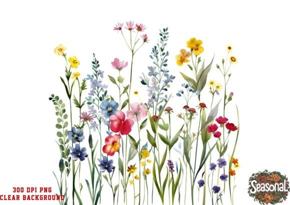 Download Wildflower Bouquet Watercolor Clipart - Flower bouquet Collection