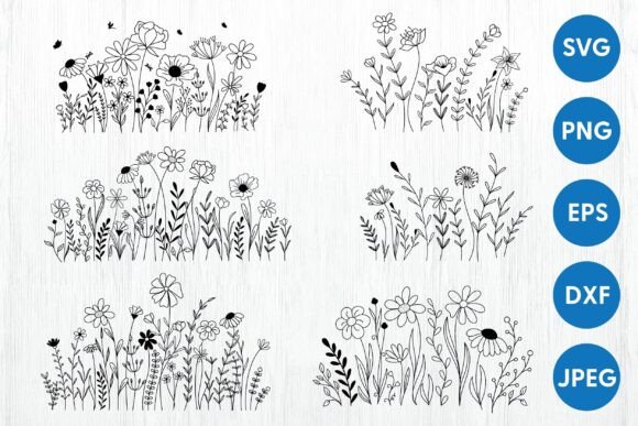 Download Wildflowers Svg Bundle | Wildflower Svg - Wildflowers Collection