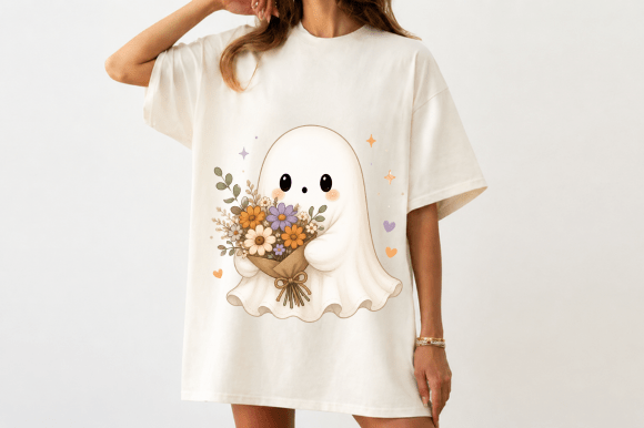 Download Cute Ghost Flower Bouquet PNG - Flower bouquet Collection